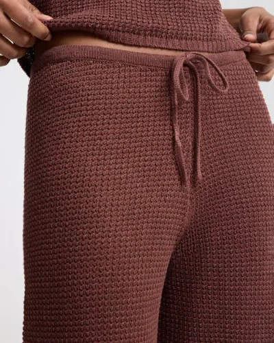 Onia Knit Drawstring Pant In Brown In Brown