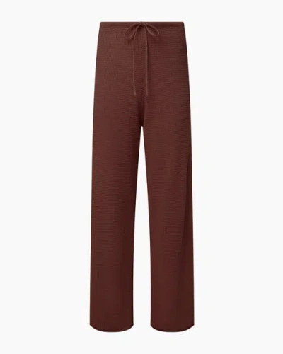 Onia Knit Drawstring Pant In Brown In Brown