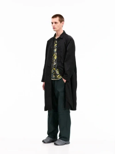Vowels Packable Coat In Black