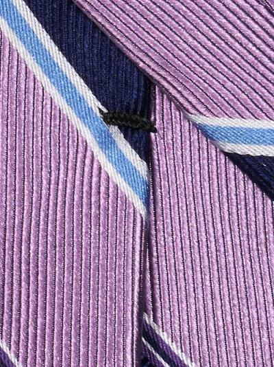 Paul Fredrick Patterned Woven Silk Tie In Pink