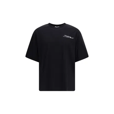 Off-white Off White Minimally Styled Short Sleeve T-shirt For Men In Black