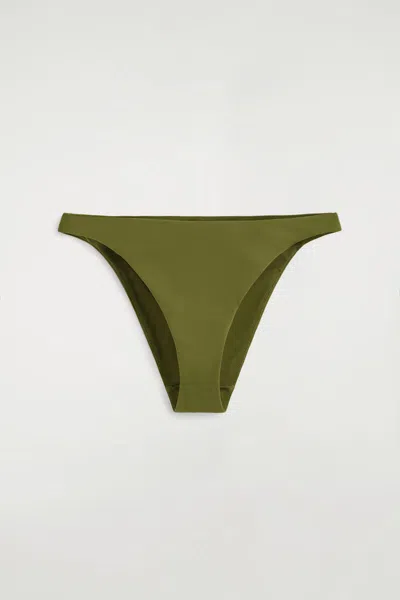 Cos Double-faced Brazilian Bikini Briefs In Green | ModeSens
