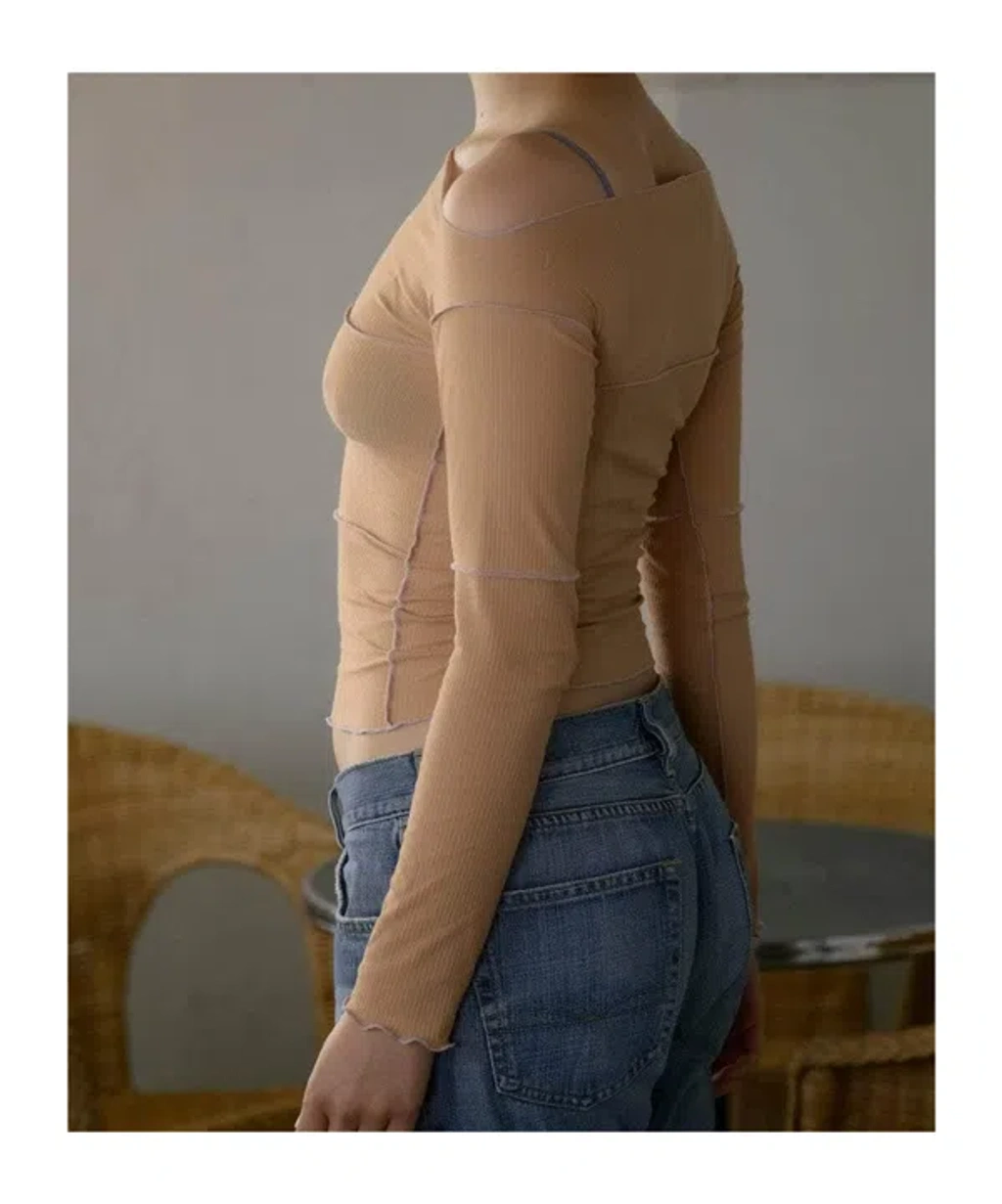 Baserange Tan Cinder Long Sleeve T-shirt In Brown | ModeSens