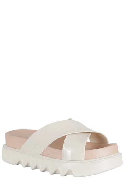 Melissa Crossover-strap Platform Sandals In White
