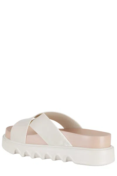 Melissa Crossover-strap Platform Sandals In White
