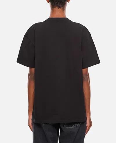 Carhartt American Script Embroidered Logo T-shirt In Black