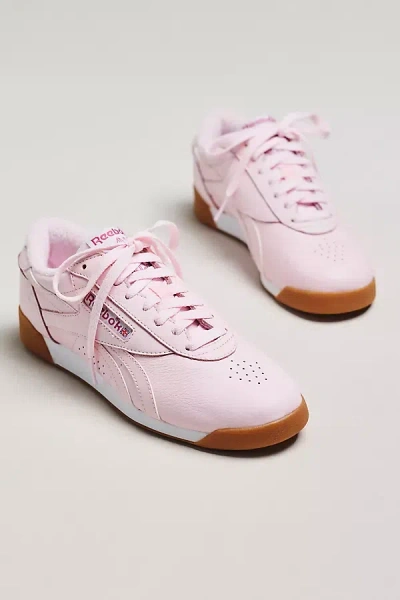 Reebok Freestyle Lo Shoes Perforated Sneakers In Pink