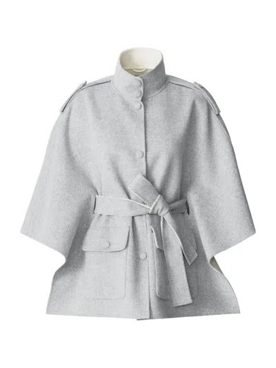 Mackage Henrietta Wool Cape Jacket In Gray