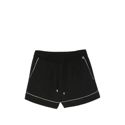 Sportmax Piped Drawstring Shorts In Black