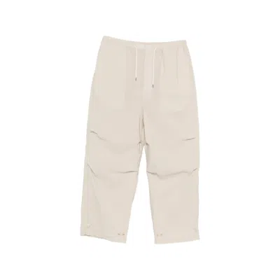 Lemaire Drawstring Panel Trousers In Neutral