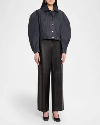 Givenchy Tape 85 Leather Slingback Pumps In Black