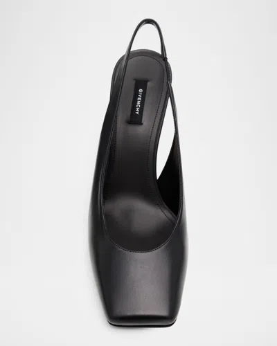 Givenchy Tape 85 Leather Slingback Pumps In Black