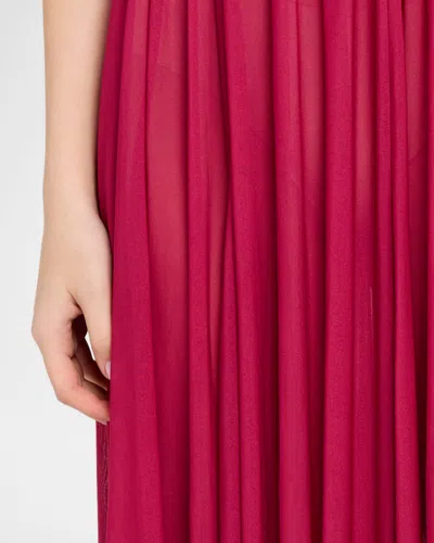Zimmermann Strapless Gathered Jersey Gown In Multi