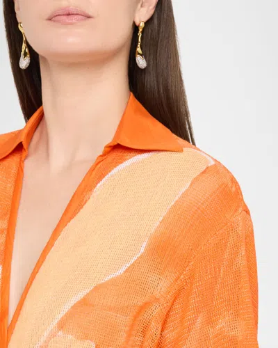Significant Other Lulu Mini Dress Stamped Poppy In Multi