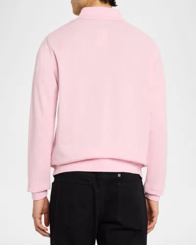 Peter Millar Crown Comfort Stripe Pullover Sweater In Pink