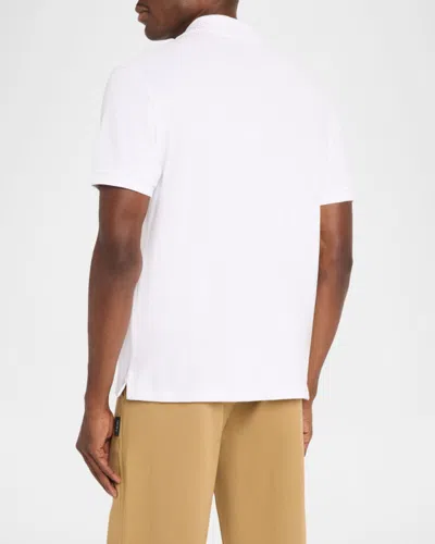 Ami Alexandre Mattiussi Ami Paris Men Cotton Polo Shirt With Iconic Embroidery In White