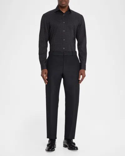 Bugatchi Devon Ooohcotton® Micro Dot Print Button-up Shirt In Neutral
