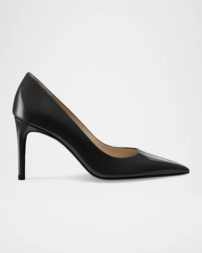Stuart Weitzman 75mm Stuart Power Pointed-toe Stiletto Pumps In Black