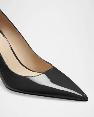 Stuart Weitzman 75mm Stuart Power Pointed-toe Stiletto Pumps In Black