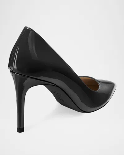 Stuart Weitzman 75mm Stuart Power Pointed-toe Stiletto Pumps In Black