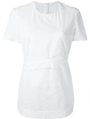 CEDRIC CHARLIER embroidered panel T-shirt,干洗