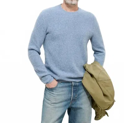 Alex Mill Jordan Sweater In Washed Cashmere Marled Stonewash In Blue
