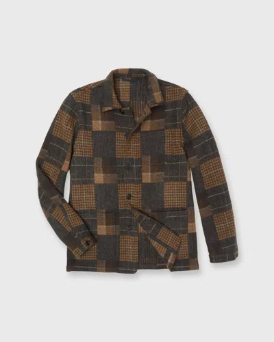 Sid Mashburn Checked Wool-flannel Overshirt In Multi