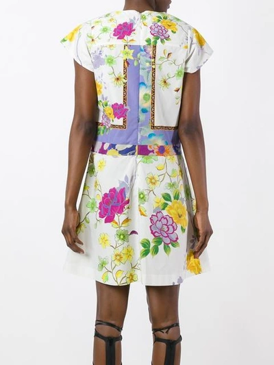 Shop Etro Floral Print Dress - Multicolour