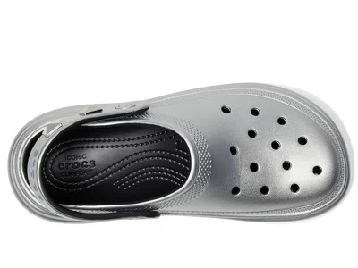 Crocs Stomp Clogs Slippers Silver : In Gray