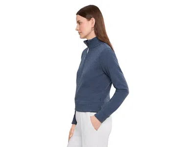 Travismathew Cloud Half Zip Pullover In Blue