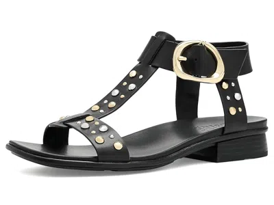 Naturalizer Wide Width Brandy Stud Sandal In Black