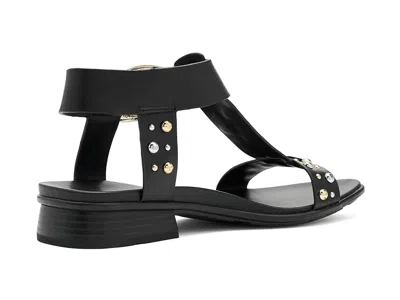 Naturalizer Wide Width Brandy Stud Sandal In Black
