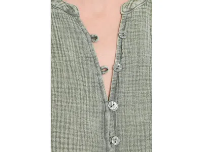 Splendid Ava Gauze Button Tank Top In Multi