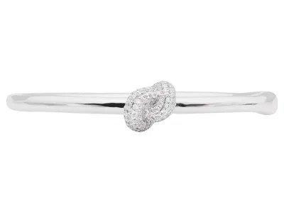 Kate Spade Sailor's Knot Pave Hinge Bangle In Pattern