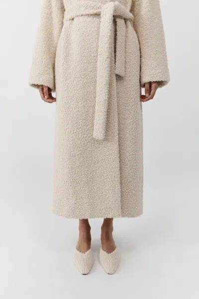 St Agni Teddy Coat In Sand