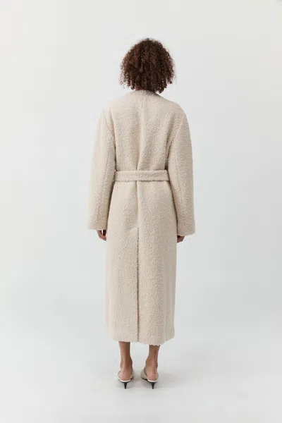 St Agni Teddy Coat In Sand