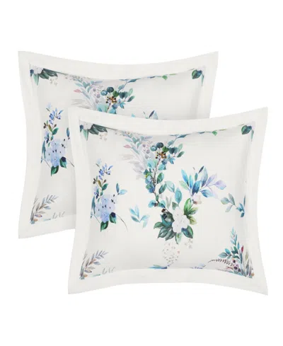 Piper & Wright Piper Wright Meadow Cotton Floral Comforter Sets In White
