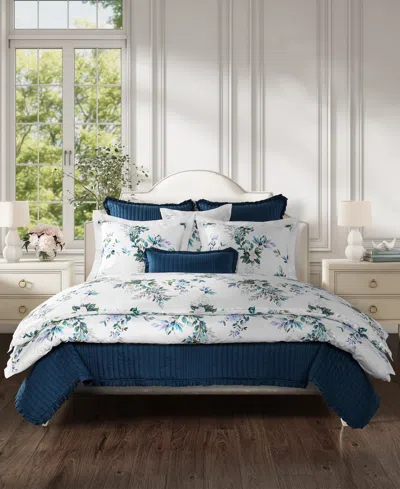 Piper & Wright Piper Wright Meadow Cotton Floral Comforter Sets In White
