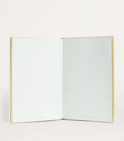 Harrods Leather A5 Notebook In Neutral