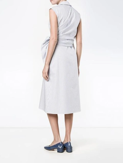 Shop Jw Anderson Sleeveless Stripe Dress