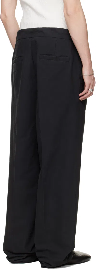 Essentials Drawstring Pleated Trousers In Green