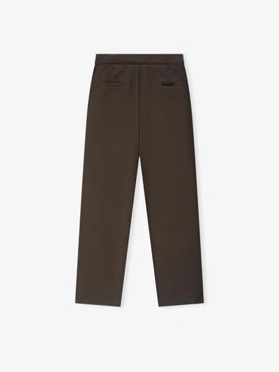 Essentials Drawstring Casual Pants In Brown