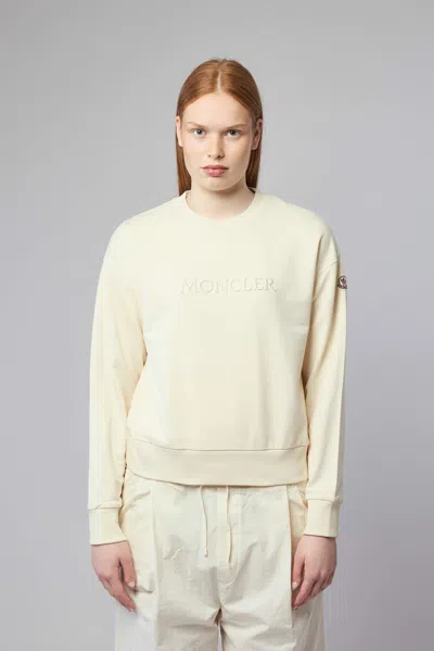 Moncler Sweatshirt In Neutral