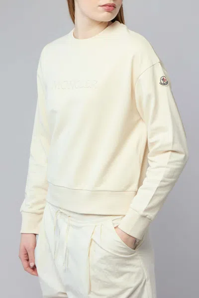 Moncler Sweatshirt In Neutral