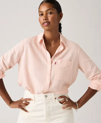 Levi's Levis Womens Darlene Collared Button Front Shirt In Green