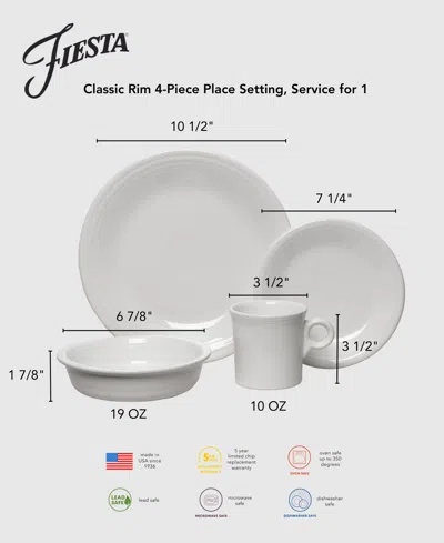 Fiesta Lavender Classic 4-pc. Dinnerware Set In Purple