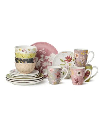 Certified International Wildflowers 16pc Dinnerware Set In Multi