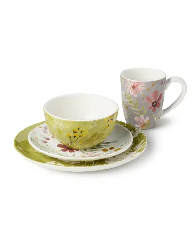 Certified International Wildflowers 16pc Dinnerware Set In Multi