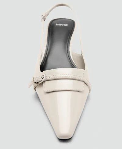 Mango Slingback Kitten Heel Pump In Sand