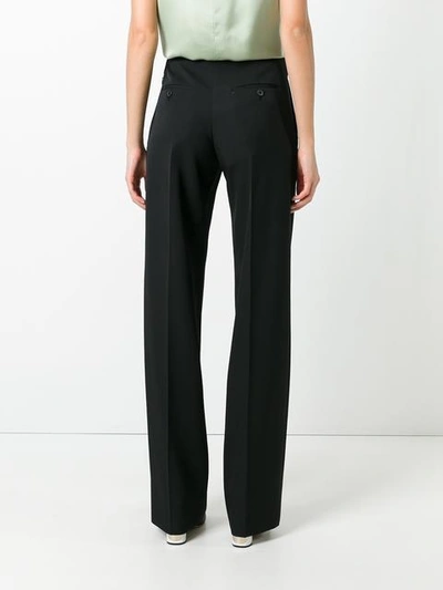 Shop Maison Margiela Pleated Waistband Trousers - Black